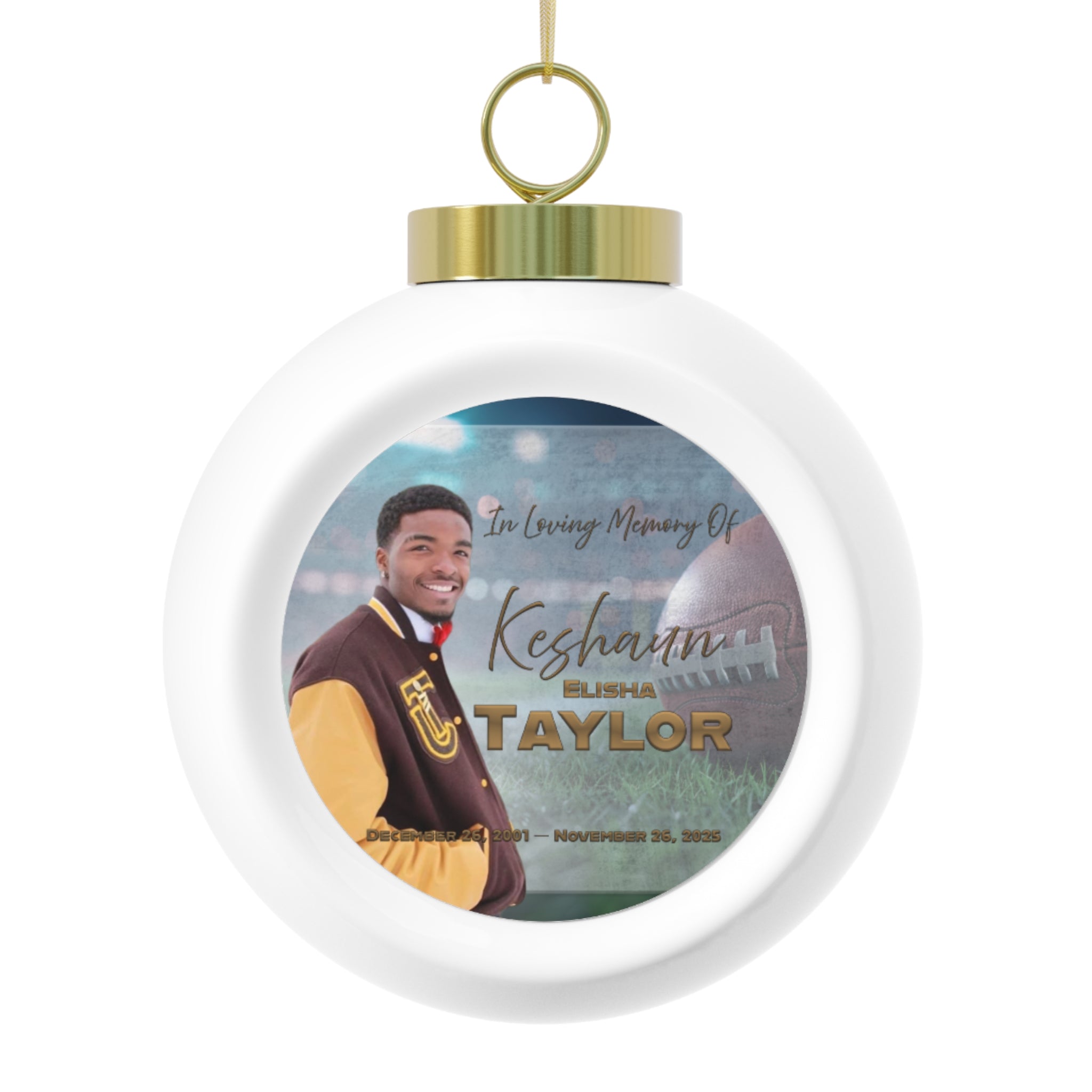 Keshaun Christmas Ornament