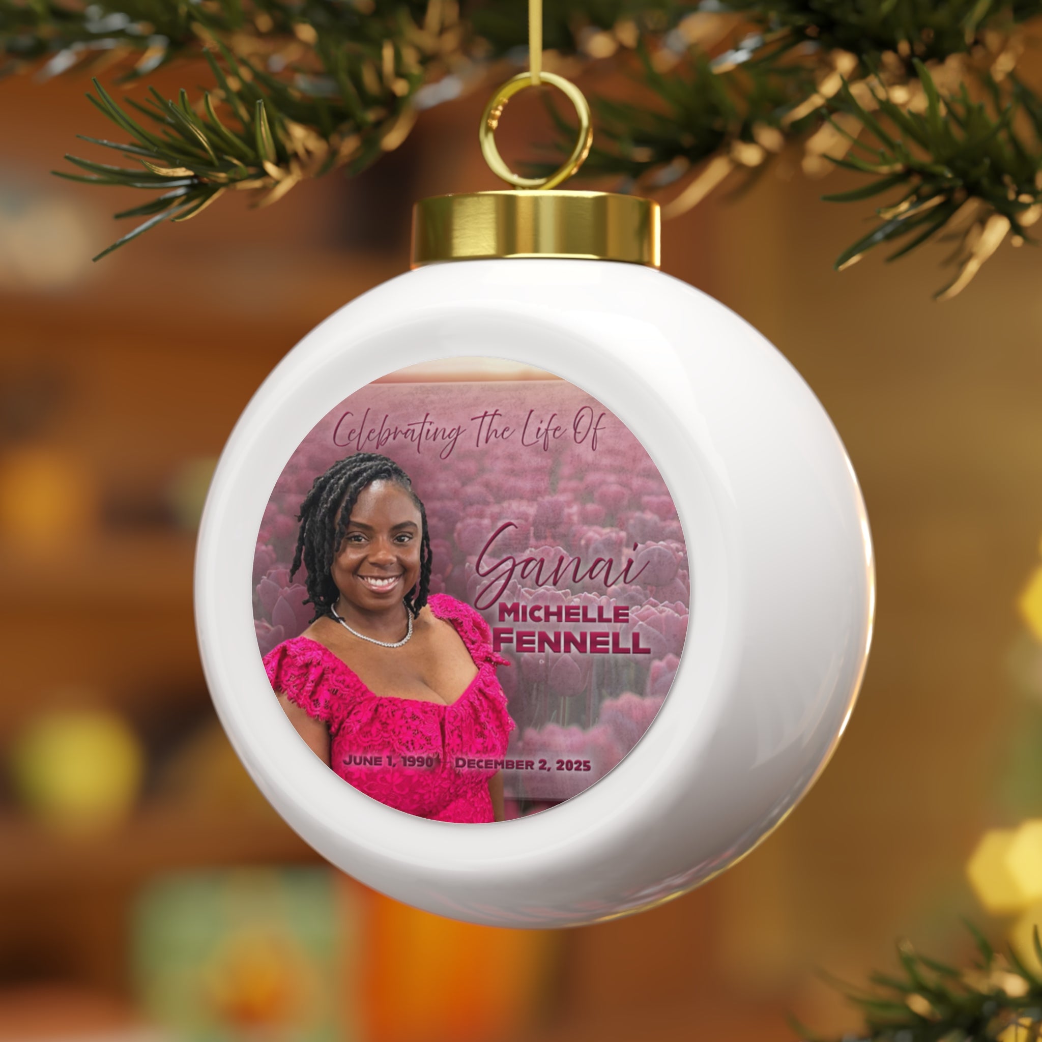 Sanai Michelle Fennell Christmas Ornament