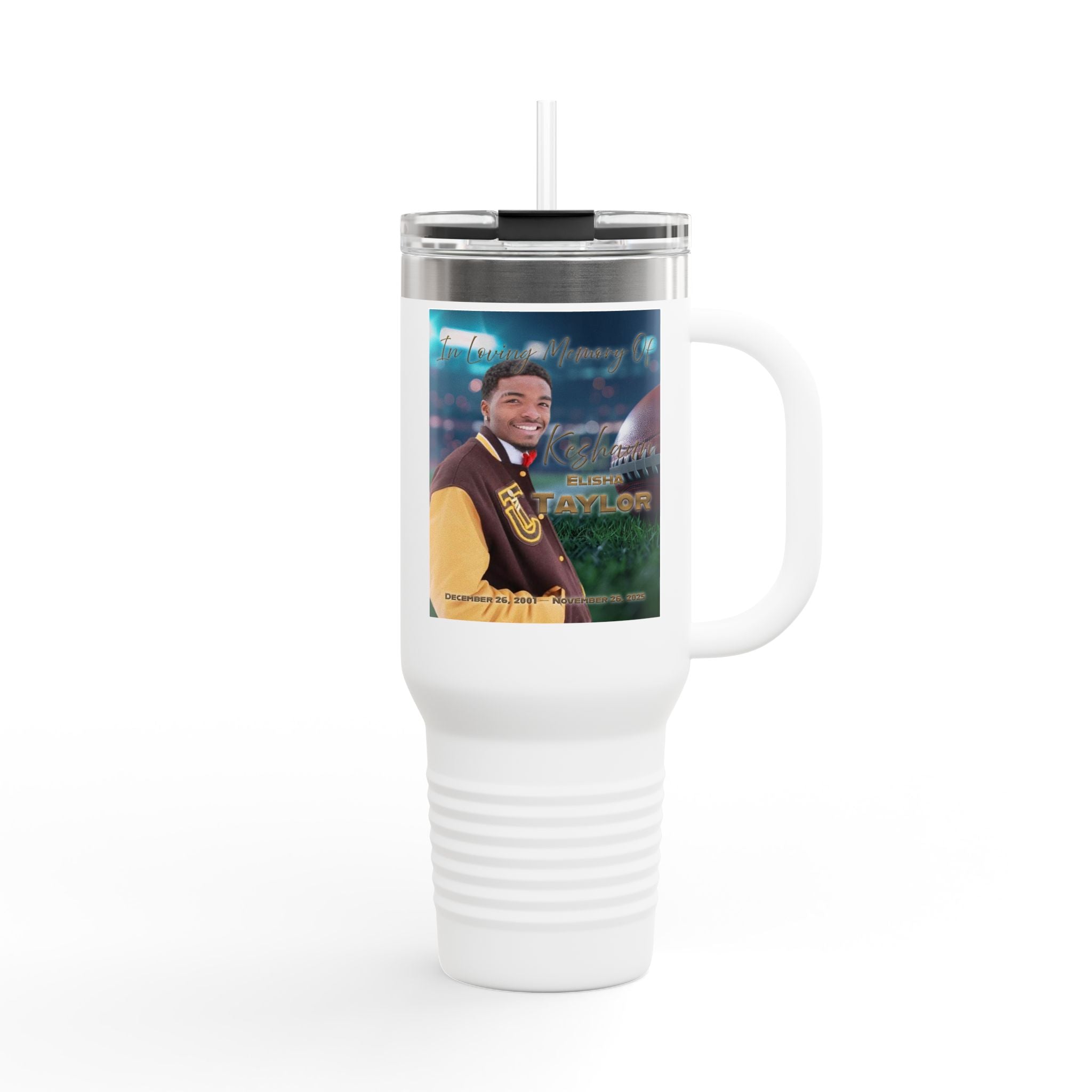 Keshaun Memorial 40oz Insulated Travel Mug