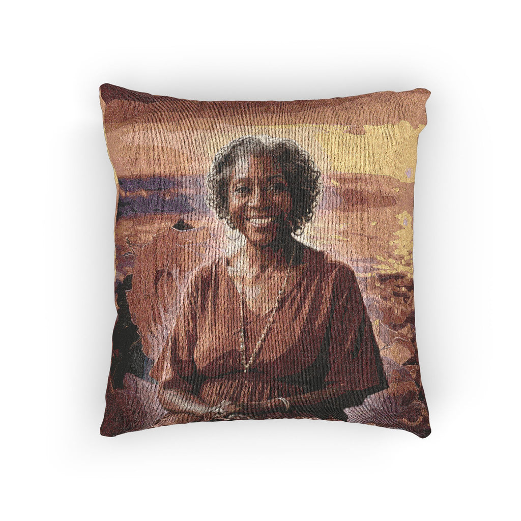 Custom Memorial Woven Pillow