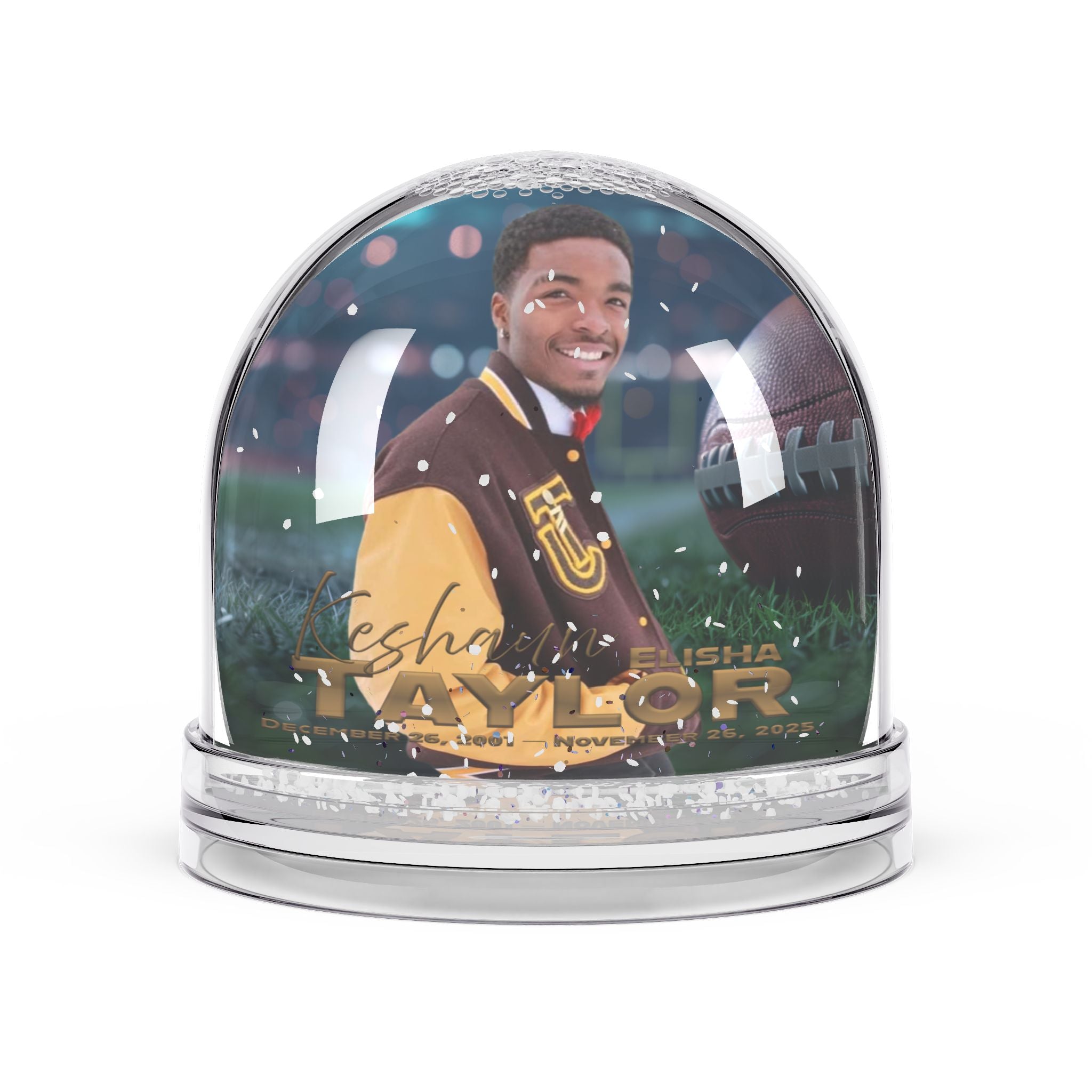 Keshaun Memorial Snow Globe