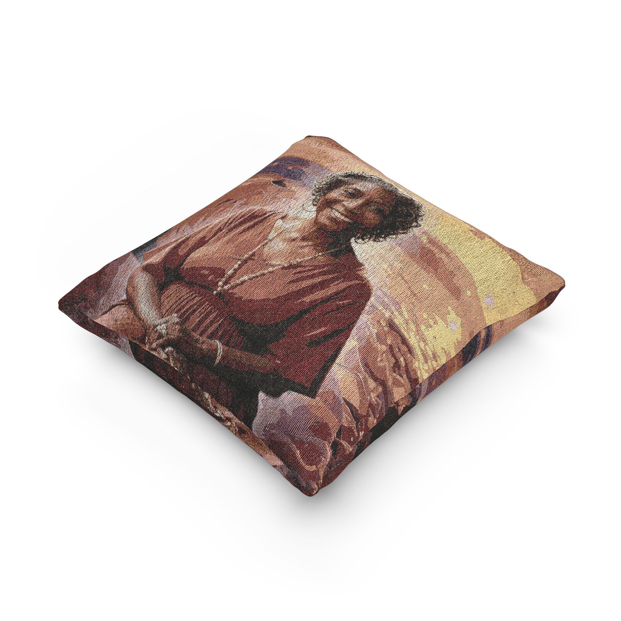 Custom Memorial Woven Pillow