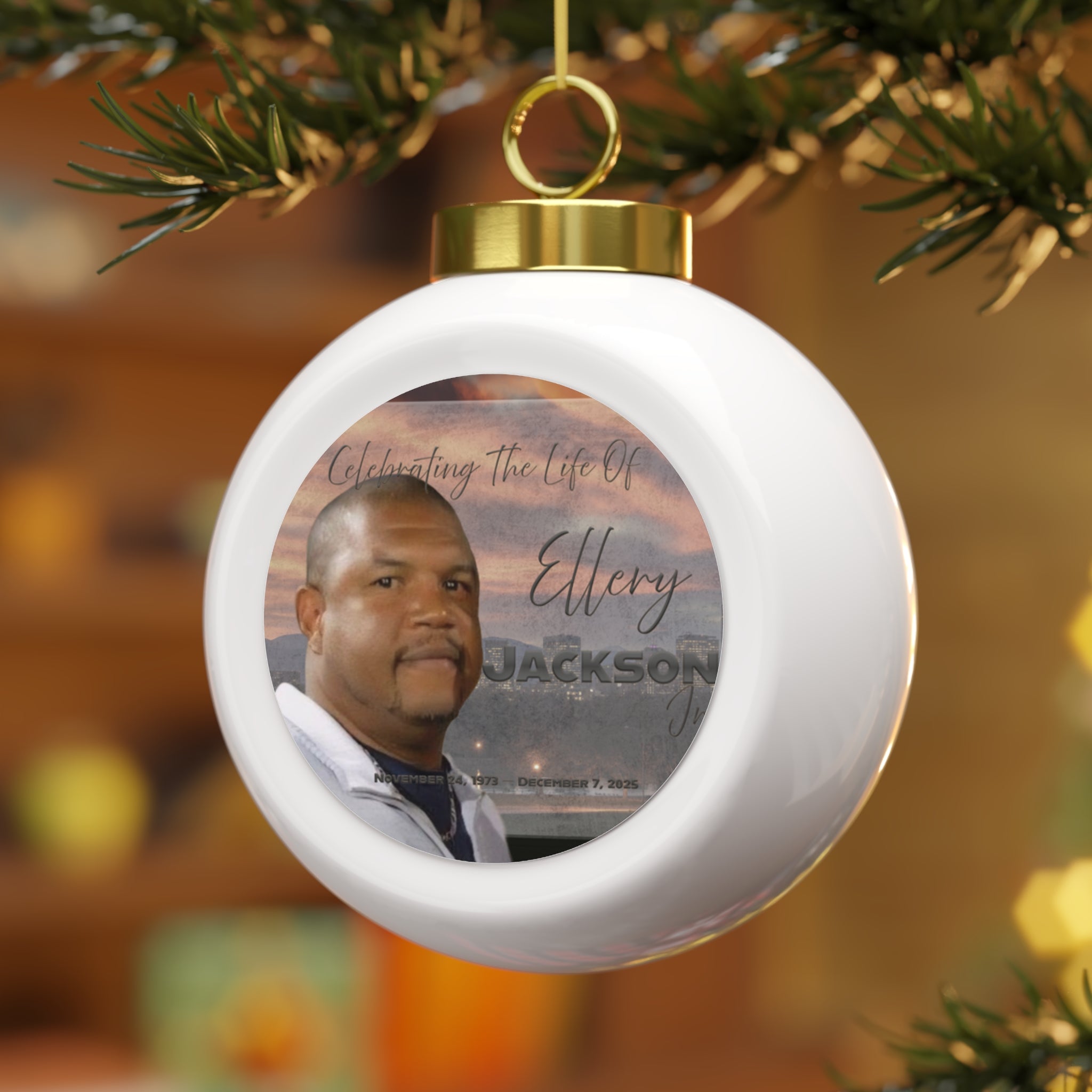 Ellery Jackson Jr Christmas Ornament