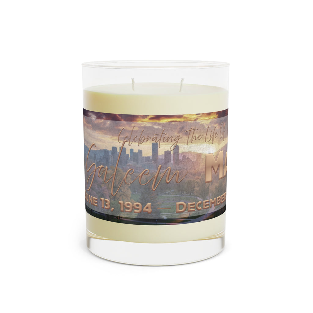 Ki Saleem Marsh Memorial Photo Candle 11oz Scented Glass Tribute